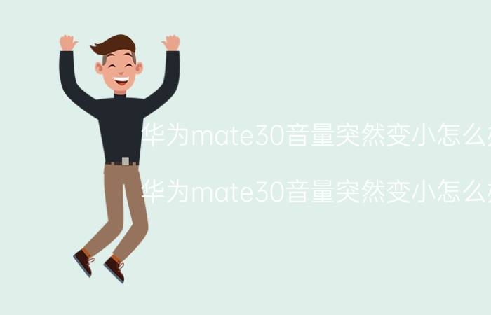 华为mate30音量突然变小怎么办 华为mate30音量突然变小怎么办